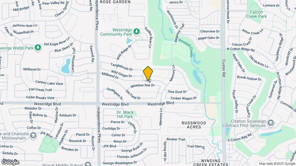 9800 Meadow Rue Dr Map and Location Details