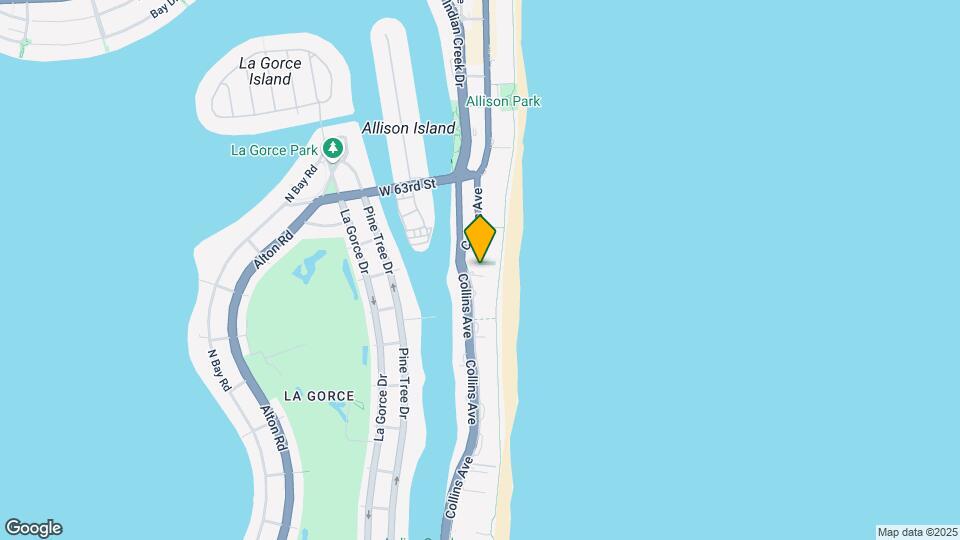 5875 Collins Ave, Unit 1803 Map and Location Details