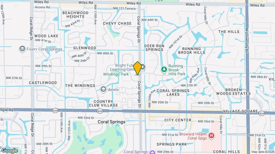 3760 Coral Springs Dr Map and Location Details