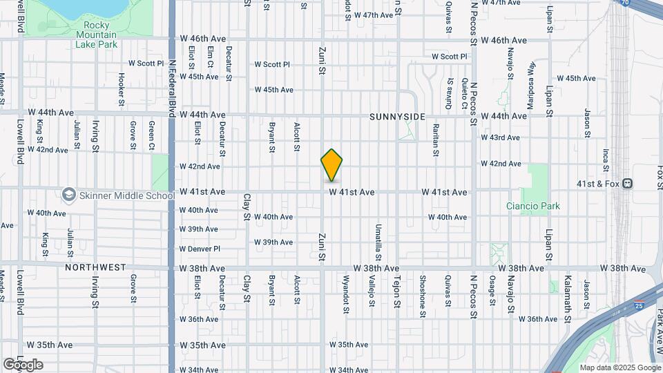 2323 W 41st Ave Map and Location Details