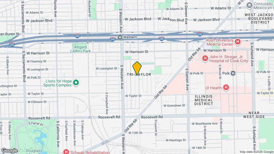 806 S Oakley Blvd Map and Location Details