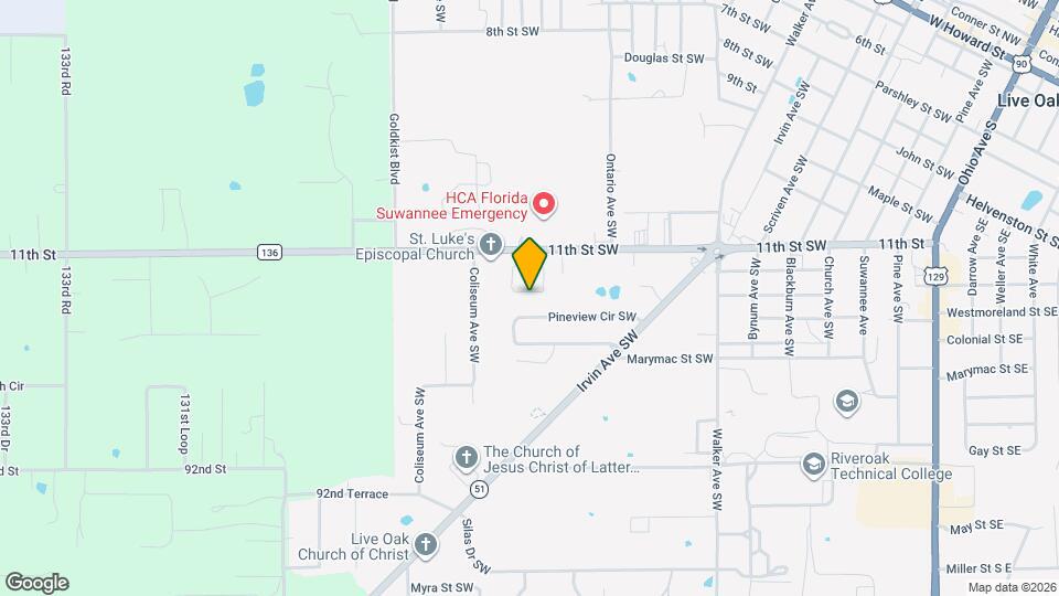 829 Tara Trace Cir SW Map and Location Details