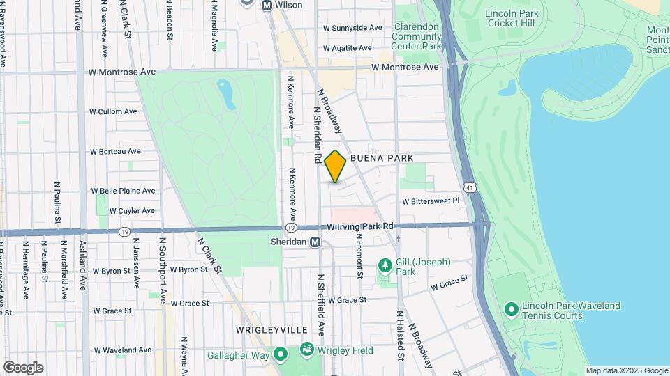 937 W Belle Plaine Ave Mapa y Detalles de la Ubicación