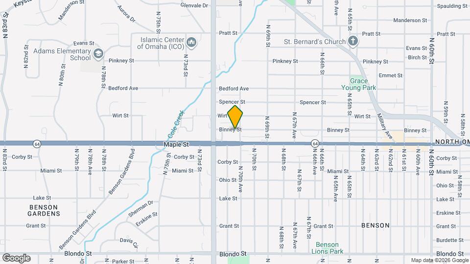 7057 Binney St Map and Location Details