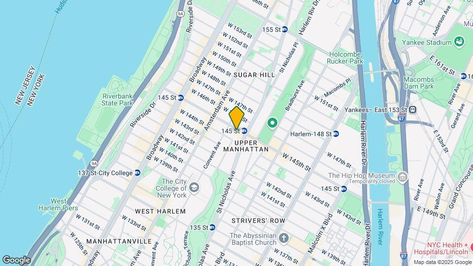 408 W 145th St Map and Location Details
