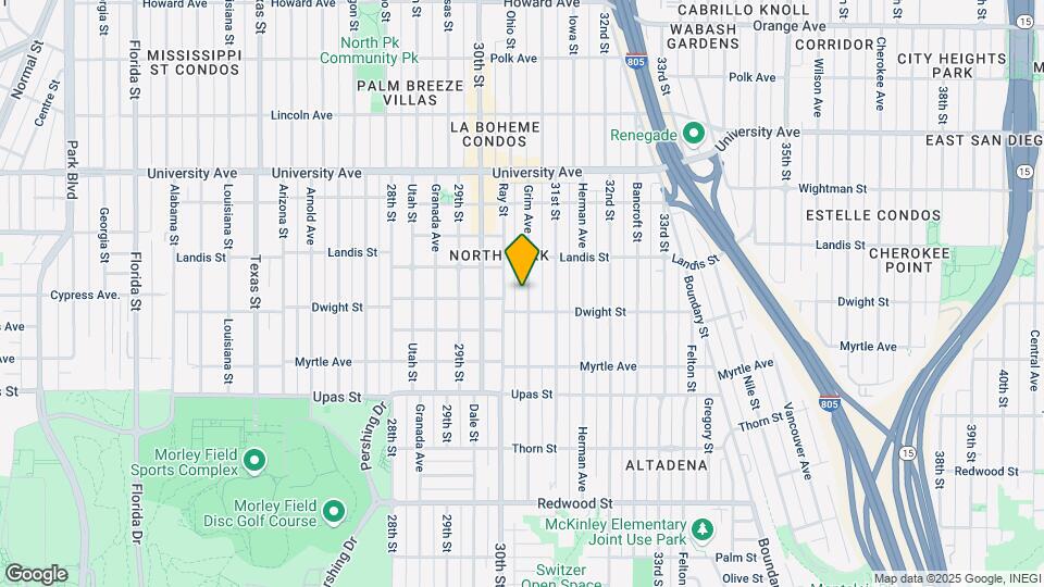 3630 Grim Ave Mapa y Detalles de la Ubicación