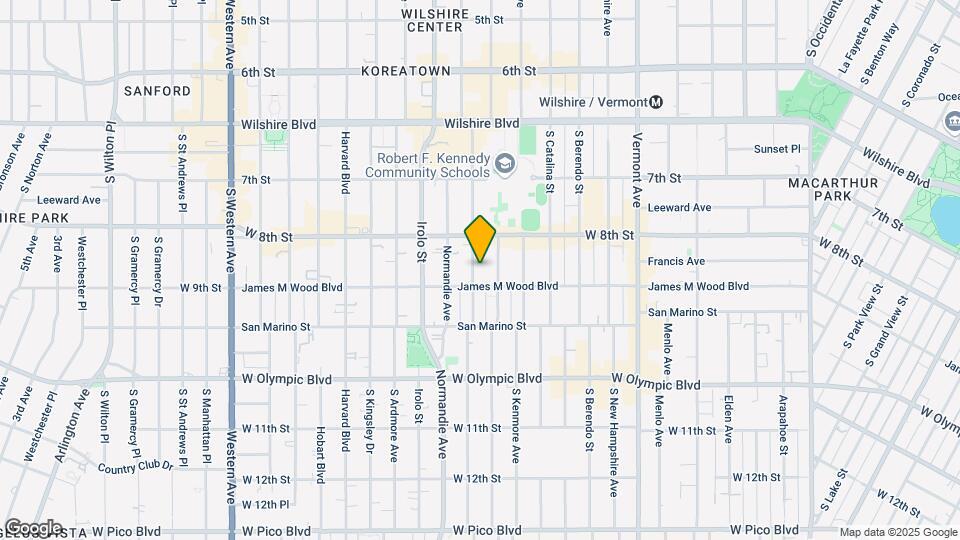 840 S Mariposa Ave Map and Location Details