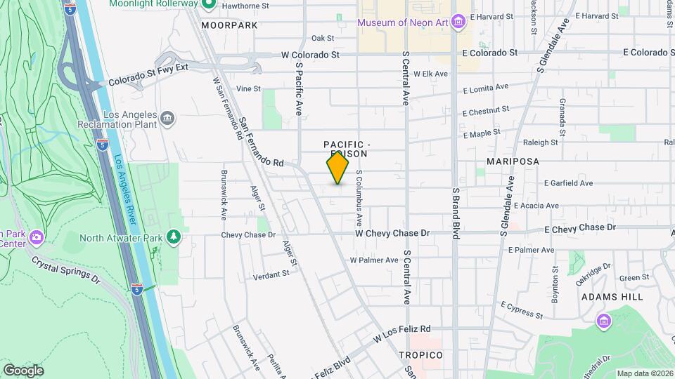 429 W Garfield Ave Map and Location Details