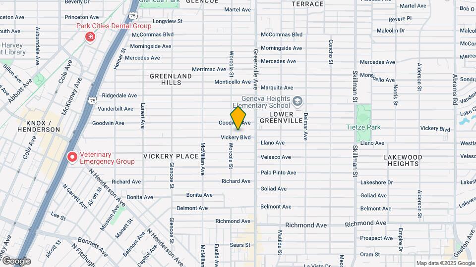 5609 Vickery Blvd Map and Location Details