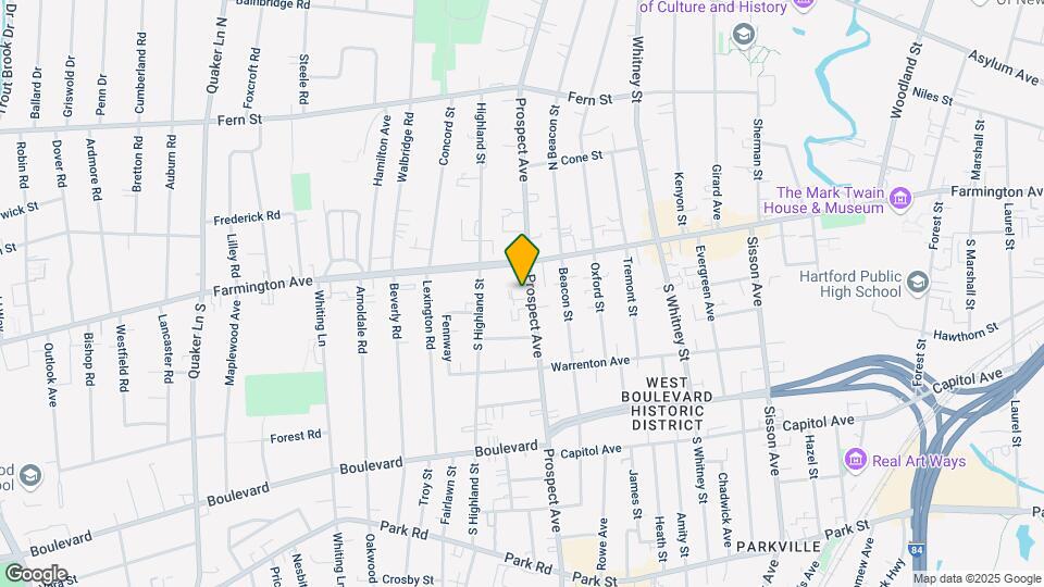 577-583 Prospect Ave Map and Location Details