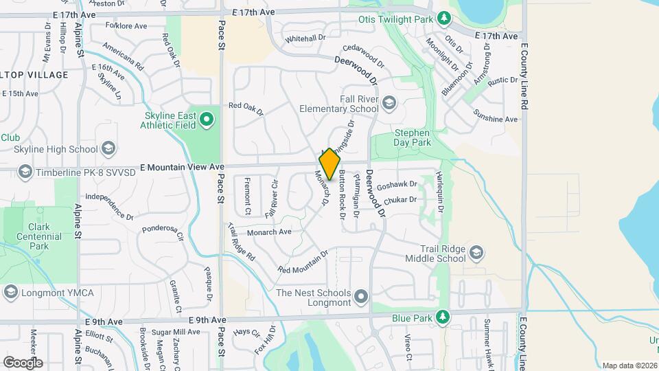 1254 Monarch Dr Map and Location Details