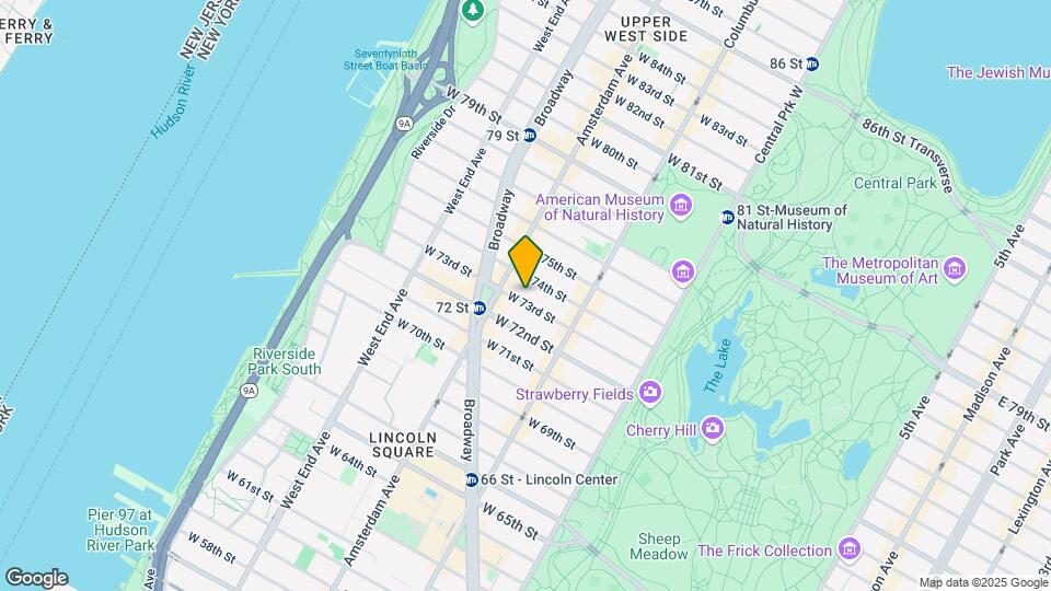 159 W 73rd St Mapa y Detalles de la Ubicación