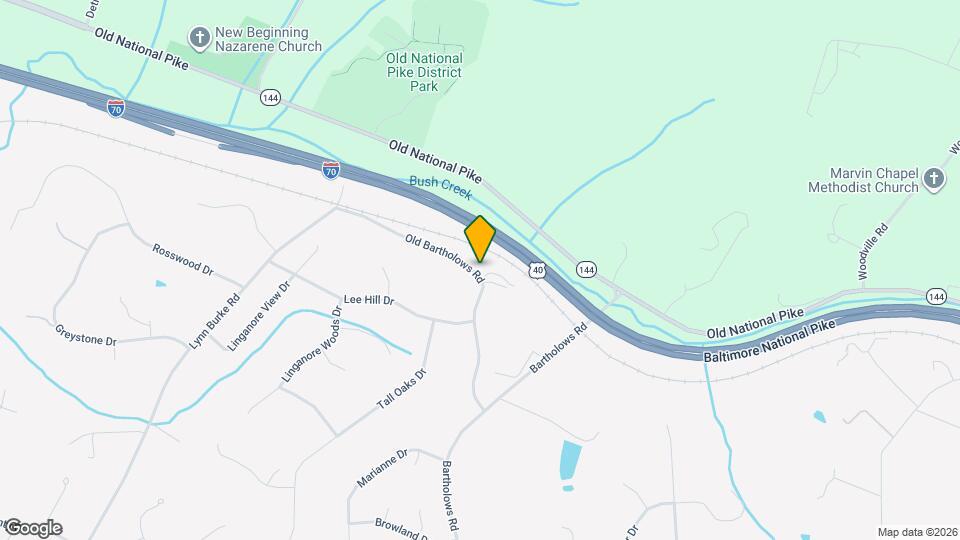 5001 Old Bartholows Rd Map and Location Details