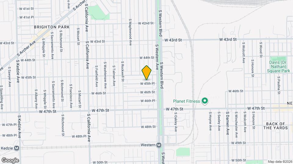 2438 W 45th Pl Map and Location Details