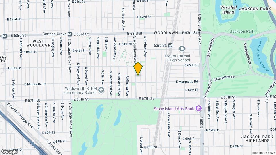 6541 S Woodlawn Ave Mapa y Detalles de la Ubicación