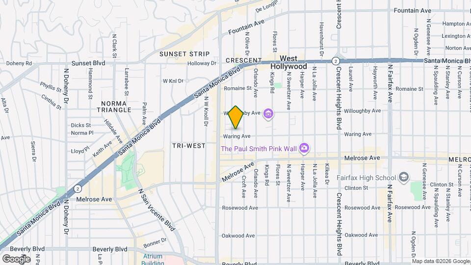 806 N Alfred St Map and Location Details