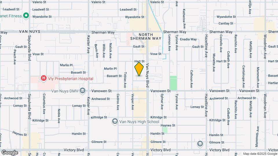14535 Hartland St Map and Location Details