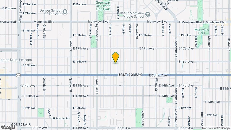 1575 Tamarac St Map and Location Details
