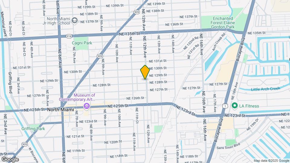 12800 NE 12th Ave, Unit 1 Map and Location Details
