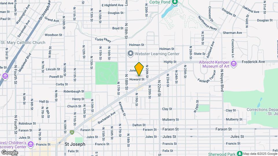1017 N 19th St Map and Location Details
