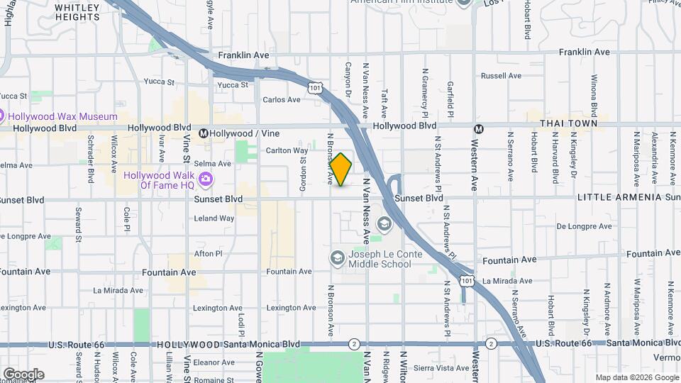 5849 Sunset Blvd Mapa y Detalles de la Ubicación