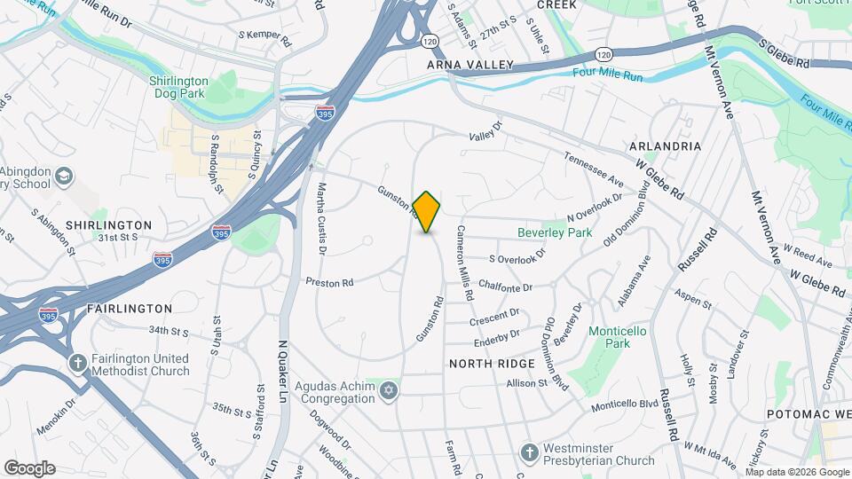 3534 Gunston Rd, Unit 3534 Map and Location Details