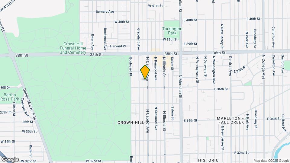 3622 N Capitol Ave Map and Location Details