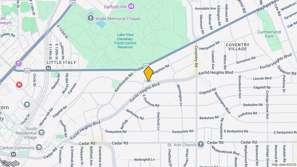 Euclid Heights Blvd Apartments Map and Location Details