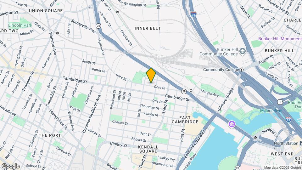 93 Gore St, Unit 3 Map and Location Details