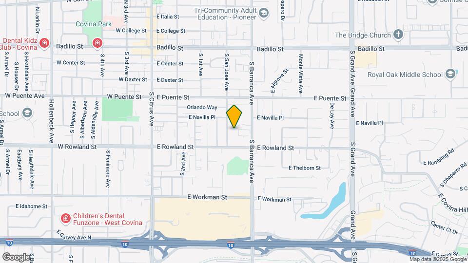 540 S San Jose Ave Map and Location Details