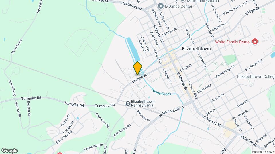 317 W High St Map and Location Details