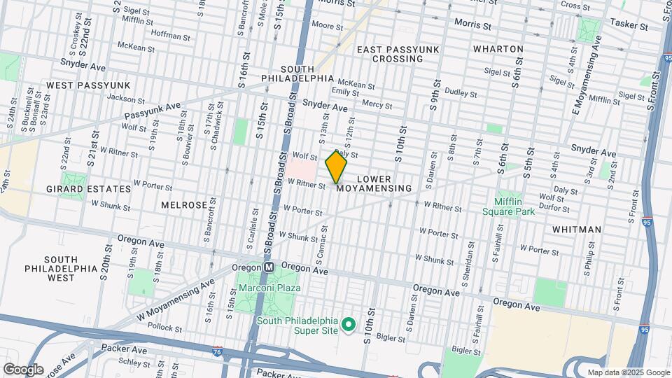 1100 W Ritner St Mapa y Detalles de la Ubicación