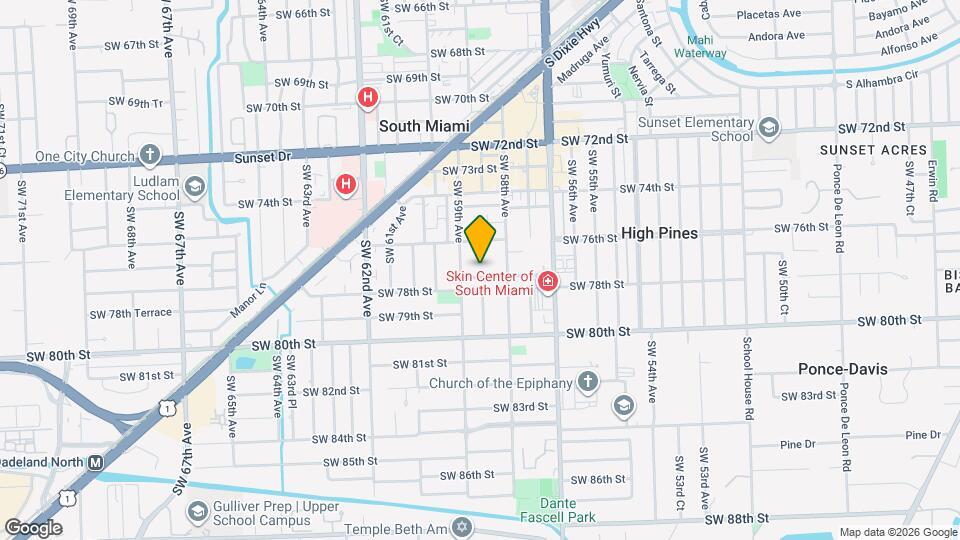 5851 SW 77th Terrace Map and Location Details