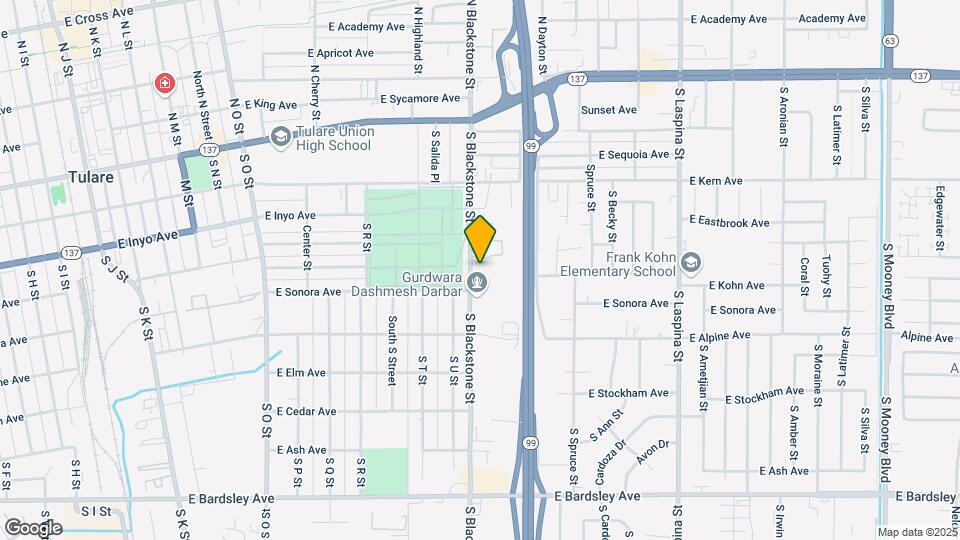 Tulare Garden Apartments Map and Location Details