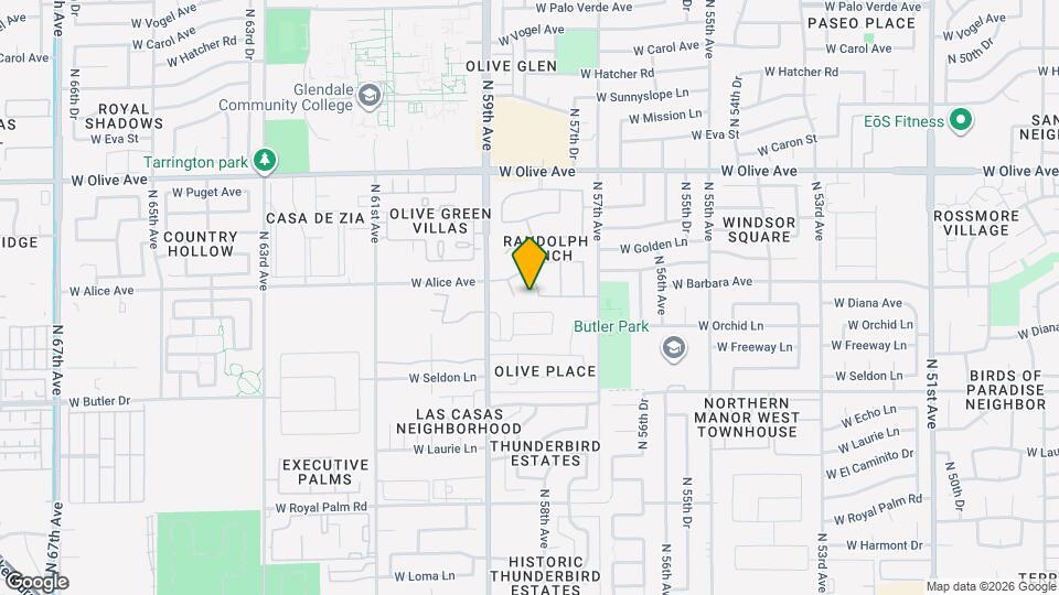 8704 N 58th Dr Map and Location Details