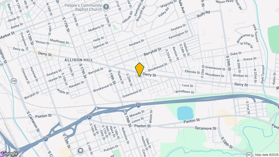 913 Norwood St Map and Location Details