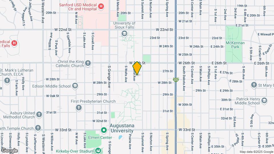 1916 S Prairie Ave Map and Location Details