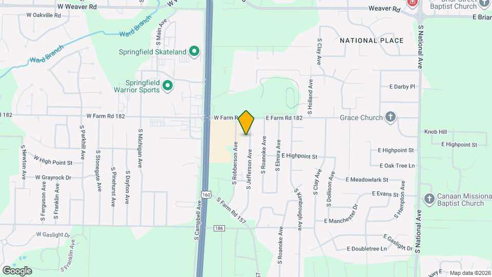 5471 S Jefferson Ave Map and Location Details