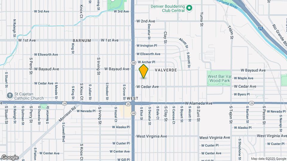160 S Eliot St Map and Location Details