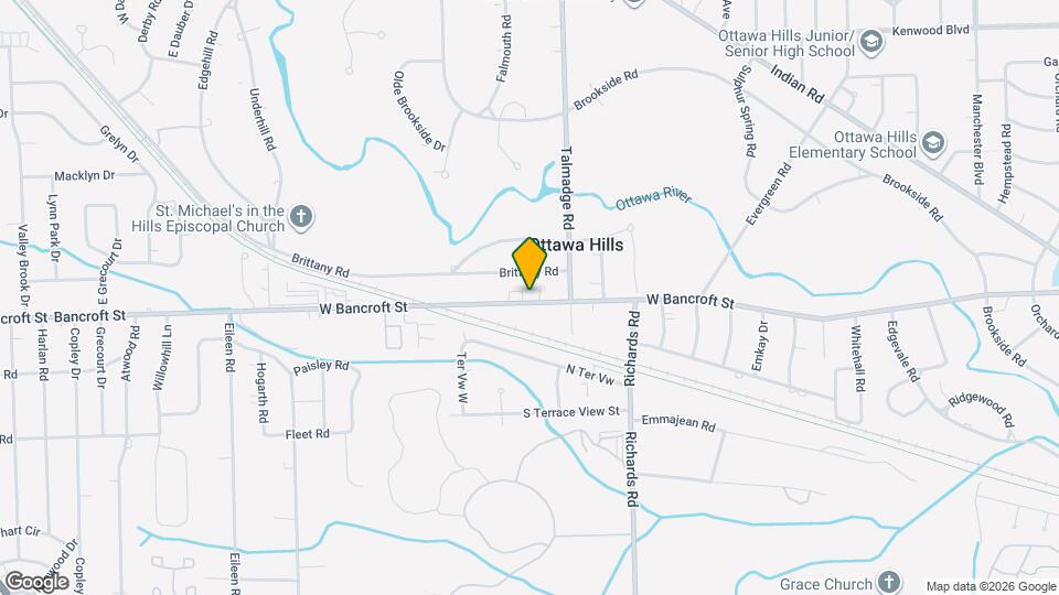 4336 W Bancroft St Map and Location Details