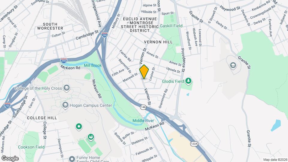 211 Vernon St, Unit 3rd Floor Map and Location Details