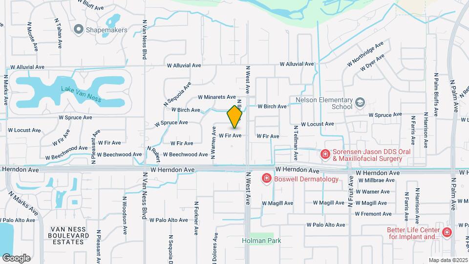 2056 W Fir Ave Mapa y Detalles de la Ubicación