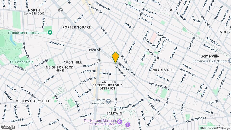 374 Beacon St, Unit 1 Map and Location Details