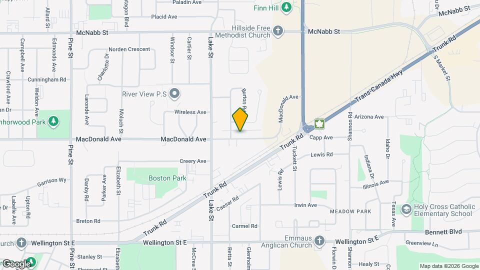 Hillside Apartments Map and Location Details