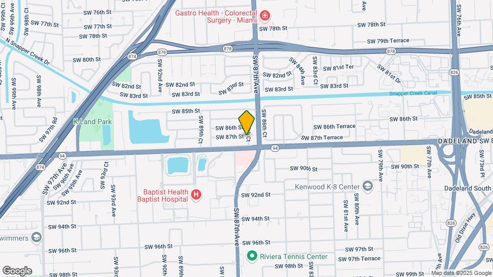 8740 SW 87th St Mapa y Detalles de la Ubicación