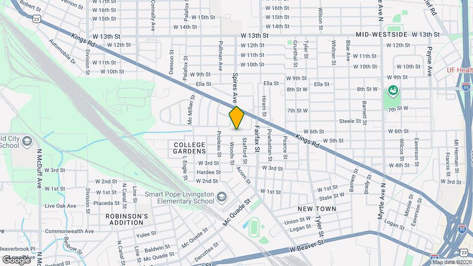 1853 W 6th St Map and Location Details