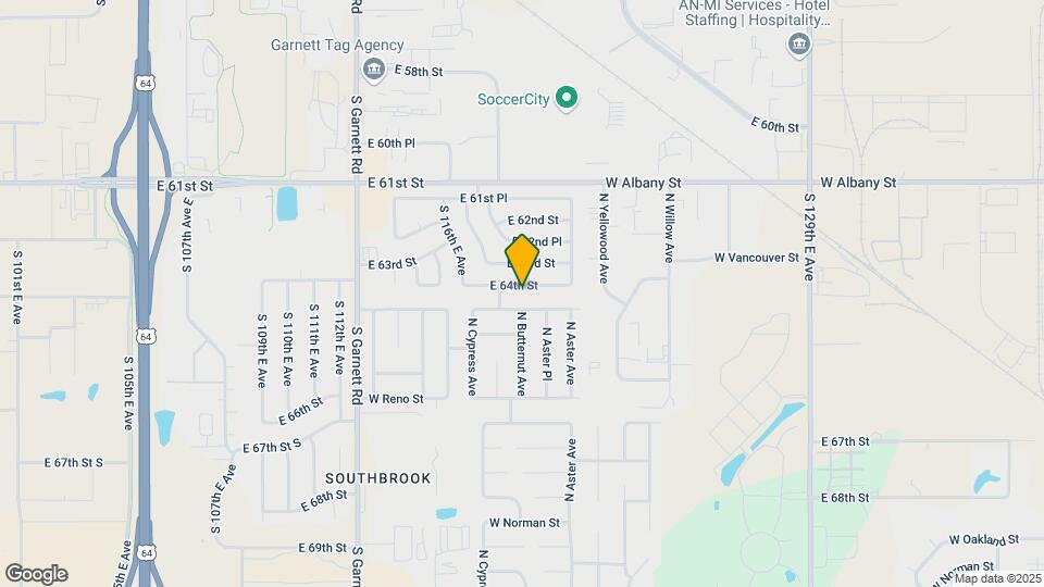 11822 E 64th St Map and Location Details