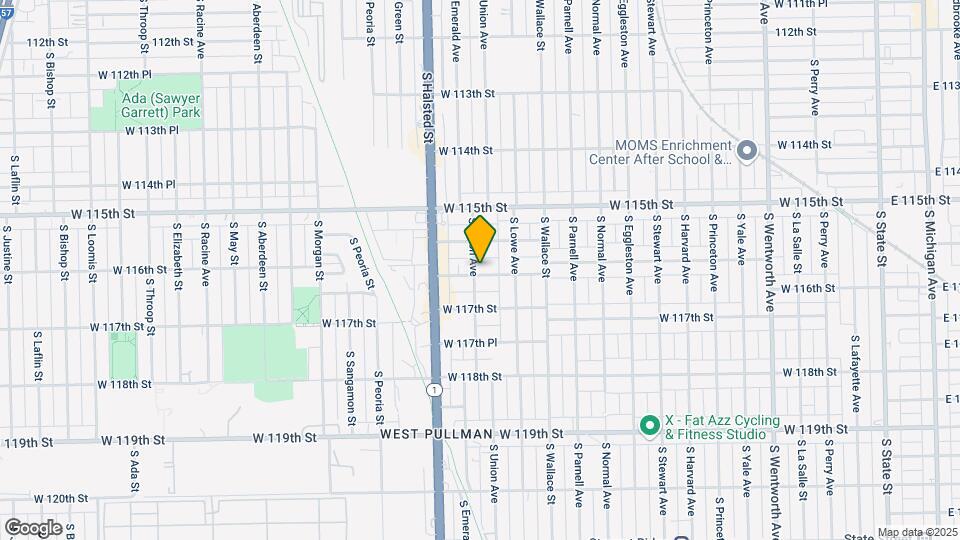 708 W 116th Pl Map and Location Details