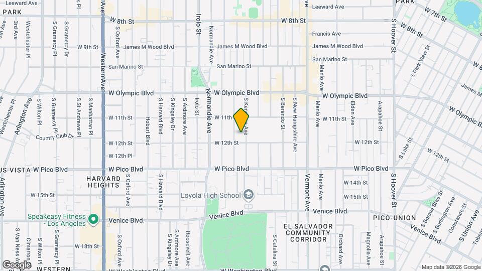 1145 1/2 S Kenmore Ave, Unit 1145 1/2 Mapa y Detalles de la Ubicación