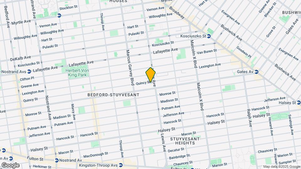 594 Quincy St Map and Location Details